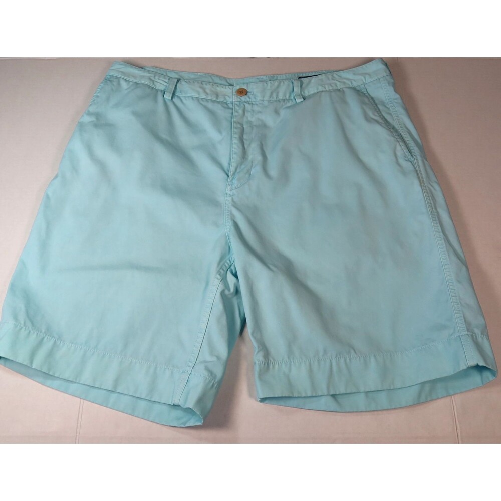 Vineyard Vines Shorts Mens Sz 40 Turquoise Island Short Chino Flat Front Cotton